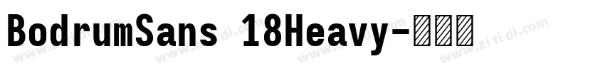 BodrumSans 18Heavy字体转换